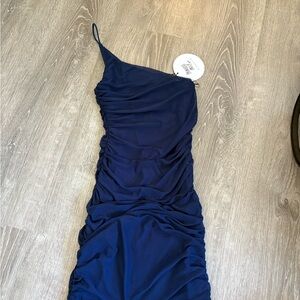 Princess Polly Midnight Blue Ruched Mini Dress